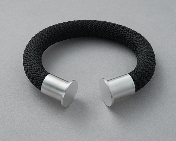 Bracelet, argent sterling et nylon (MALI)